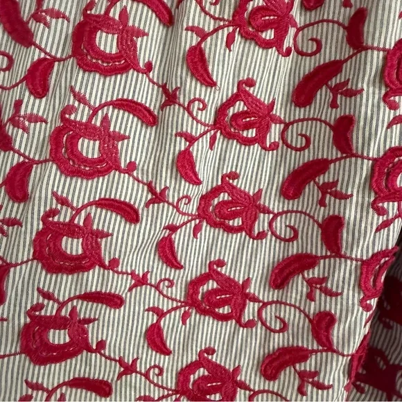 Pilcro-Anthropologie Whitney Trapeze Button Down Embroidered Shirt - Picture 10 of 12